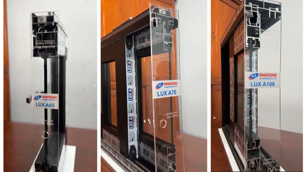 HỆ NHÔM CAO CẤP LUX65 – LUX76 – LUX108 |