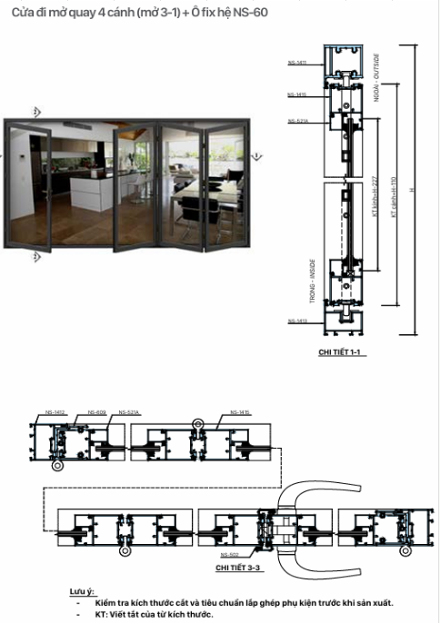 cửa xếp trượt