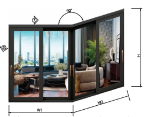 cửa đi lùa nâng trượt