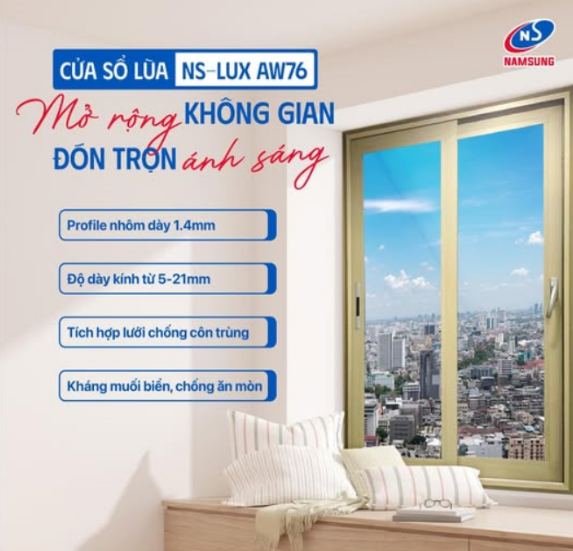 Cửa sổ lùa LUX AW76