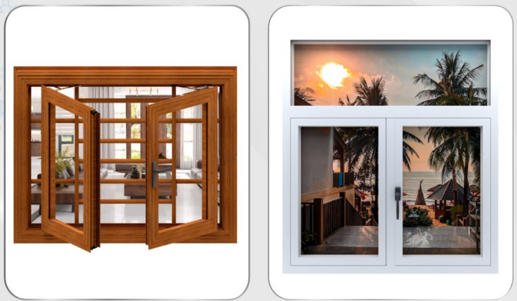 Cửa sổ mở quay 55